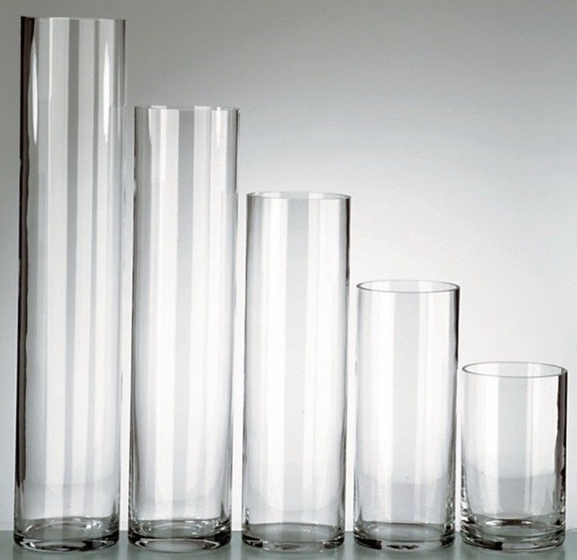 Cylinder Glasvase H60/D15